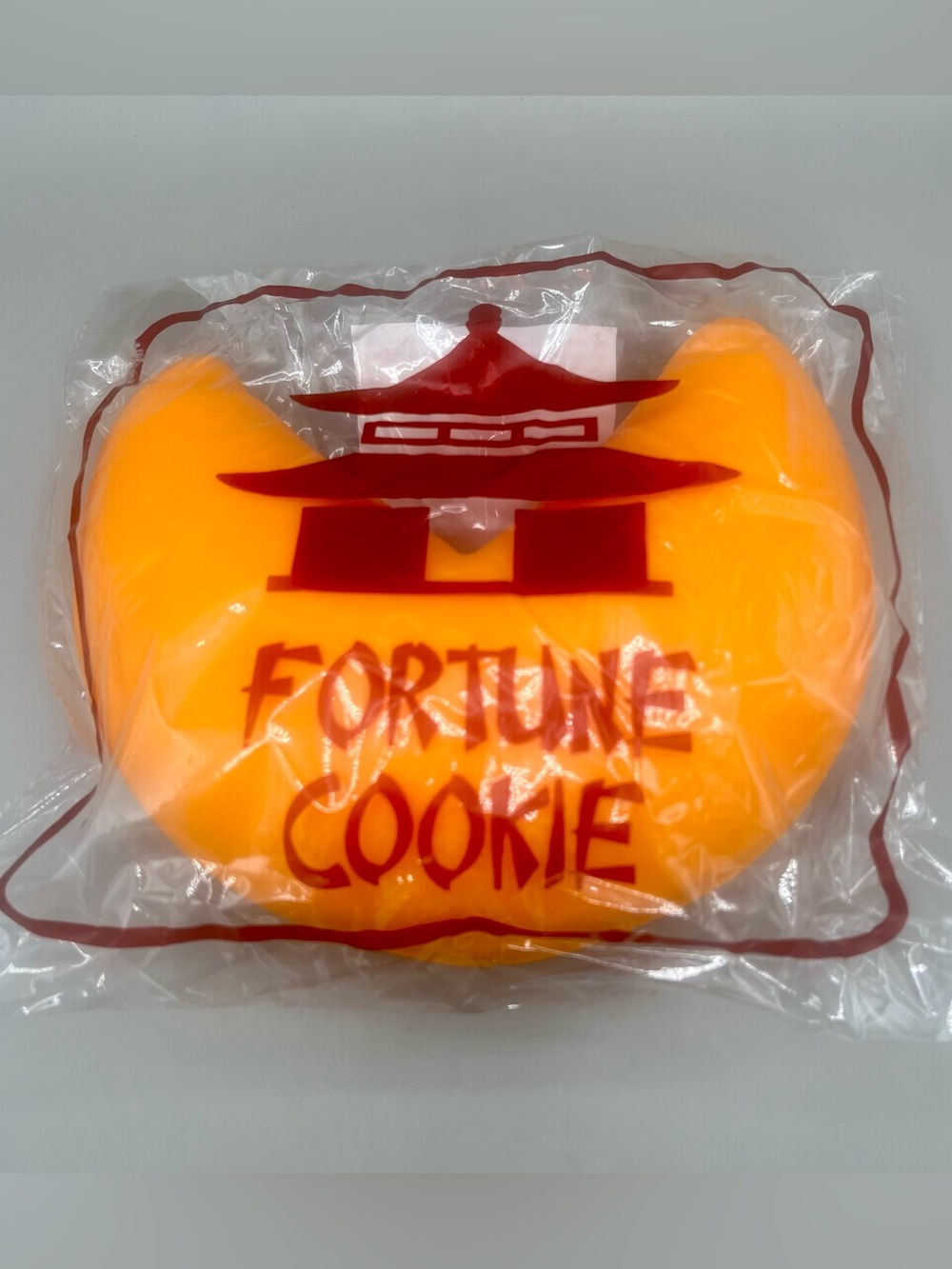 The Big Squij Jumbo Fortune Cookie Squishy Stress Toy ~ Orange/Yellow ~ NEW